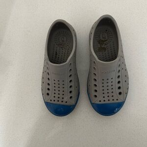Native Kids Shoes in Gray and Blue